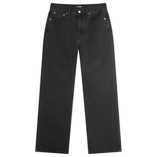 Leather Patch Jeans