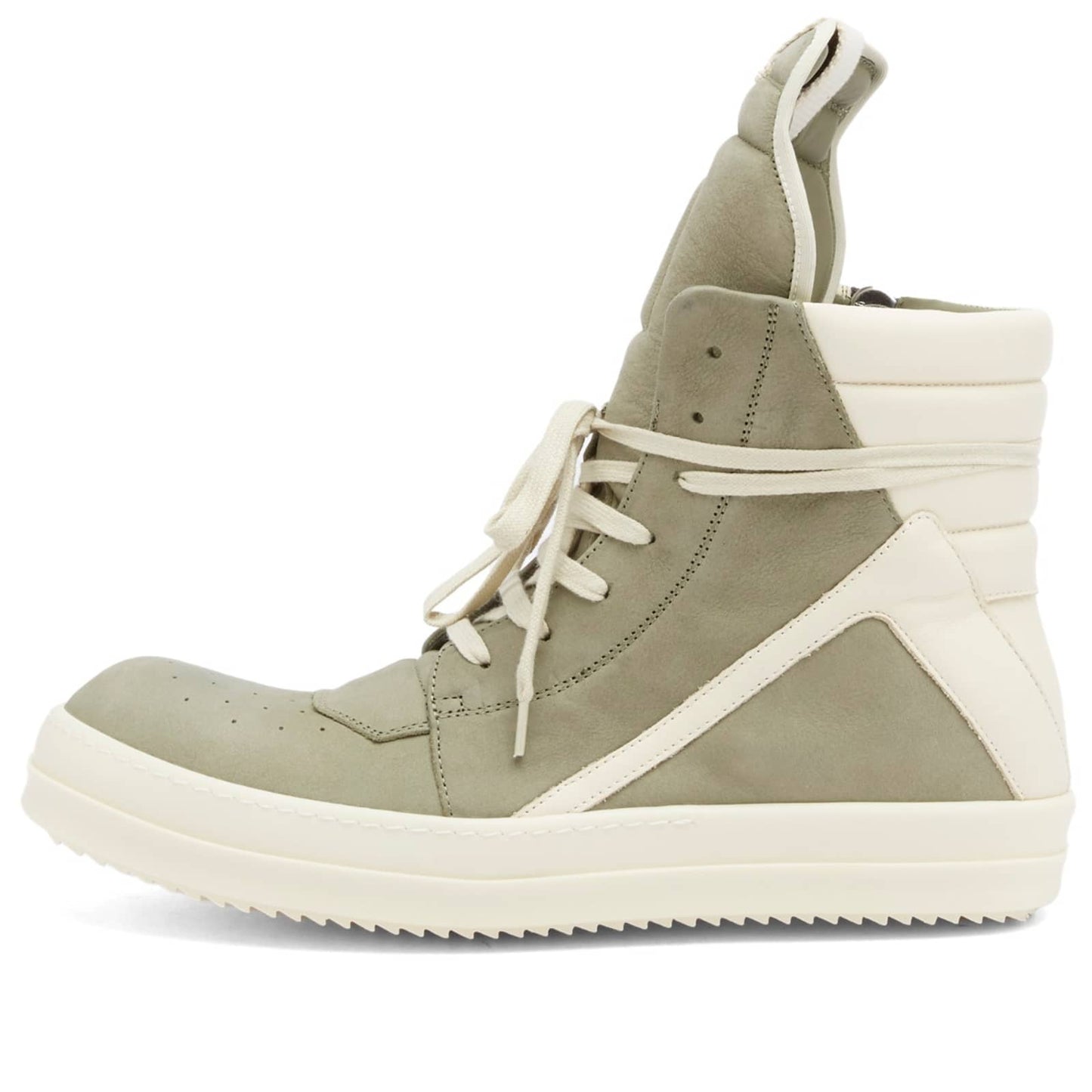 Leather and Nubuck Geobasket Sneakers