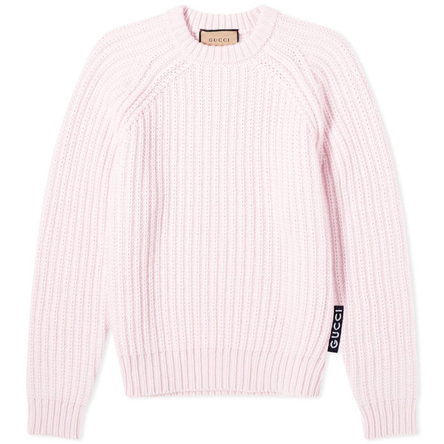 Ribbed Crew Neck Knit Jumper