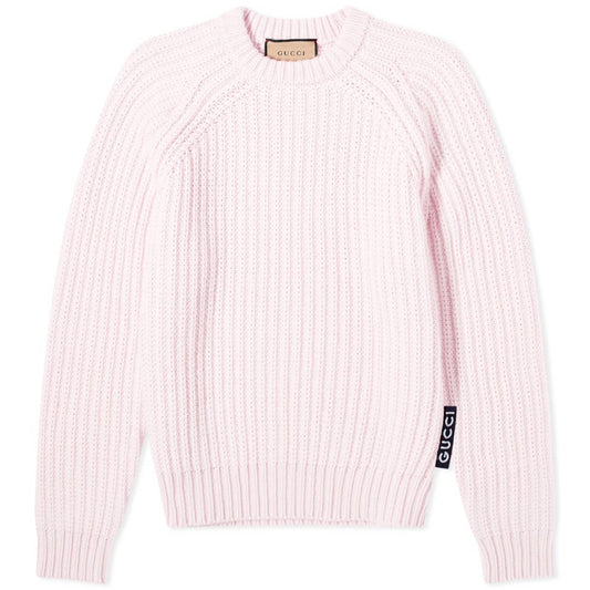 Ribbed Crew Neck Knit Jumper
