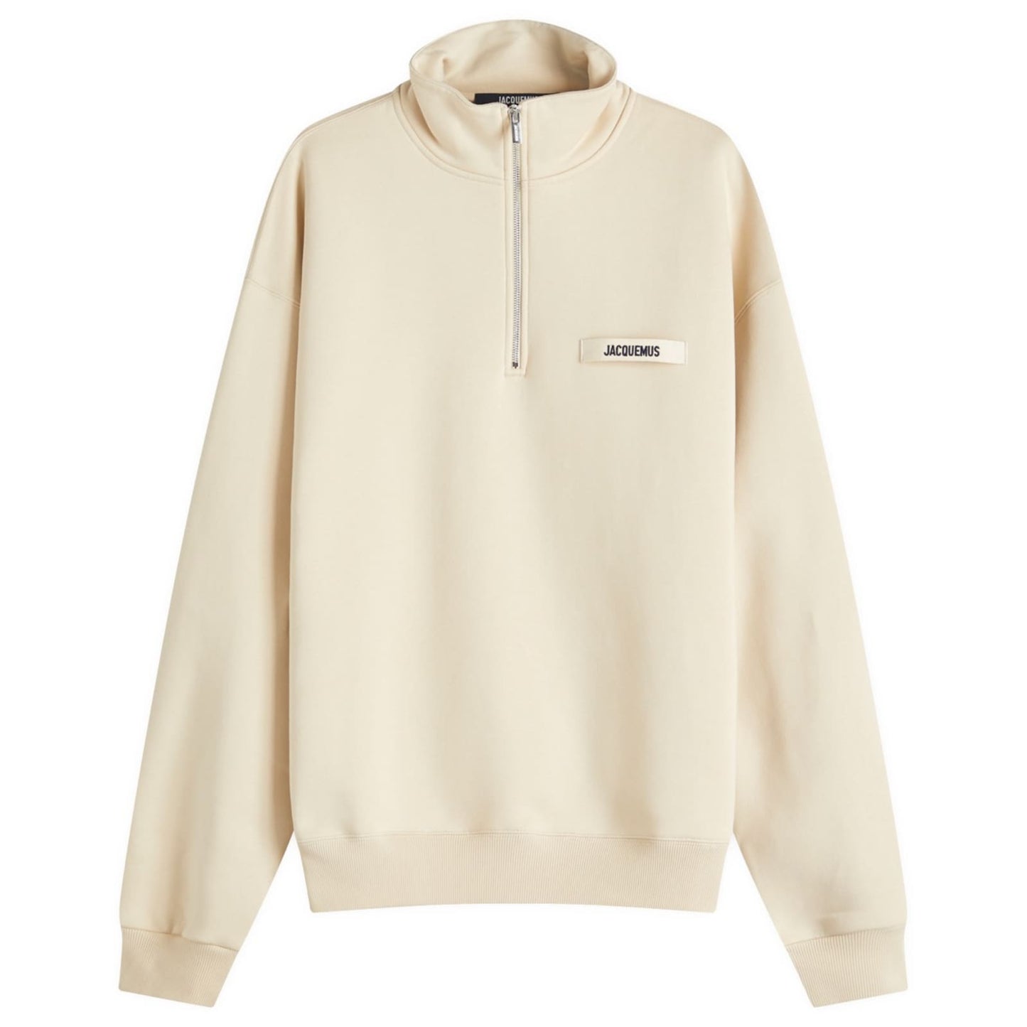 Grosgrain Patch Logo Half Zip Sweatshirt