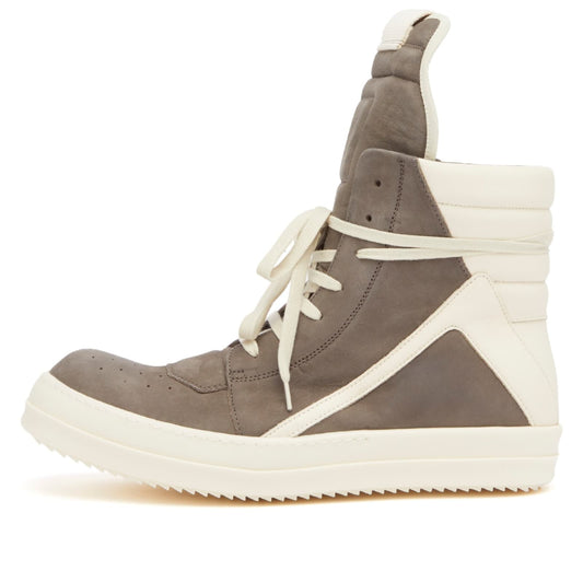 Leather and Nubuck Geobasket Sneakers