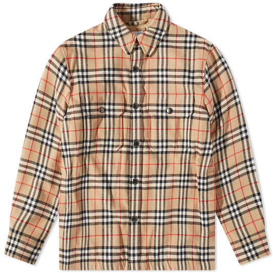 Calmore Wool Check Shirt Jacket