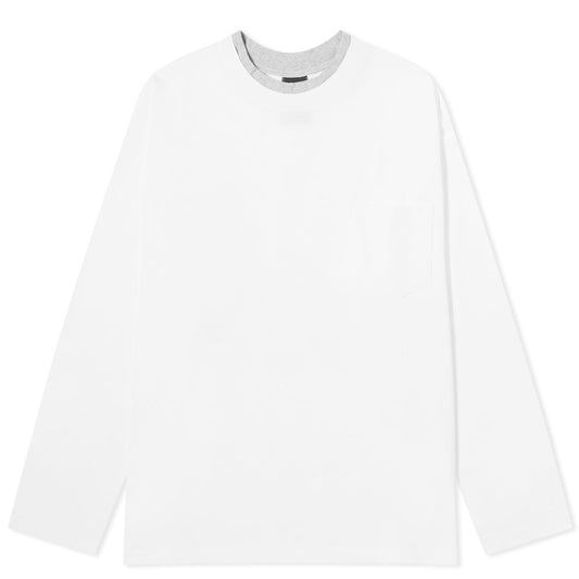 Double Neck Longsleeve Pocket T-shirt