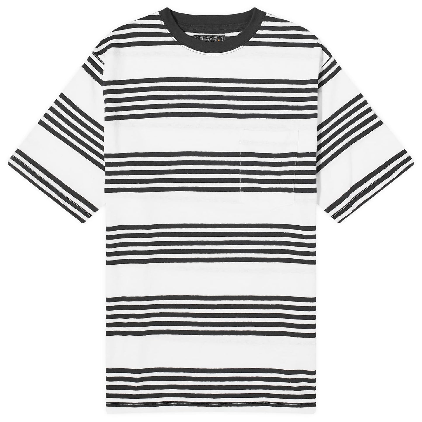 Plus Nep Stripe Pocket T-Shirt