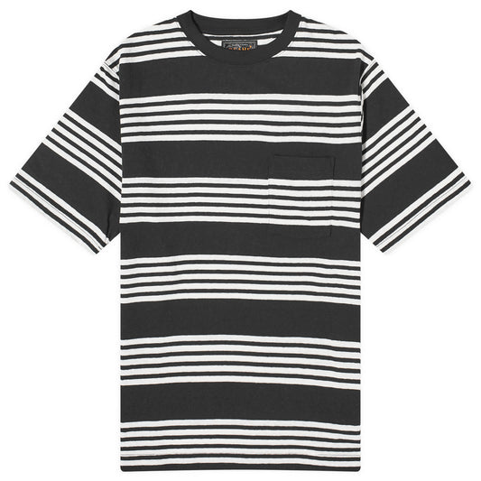 Plus Nep Stripe Pocket T-Shirt