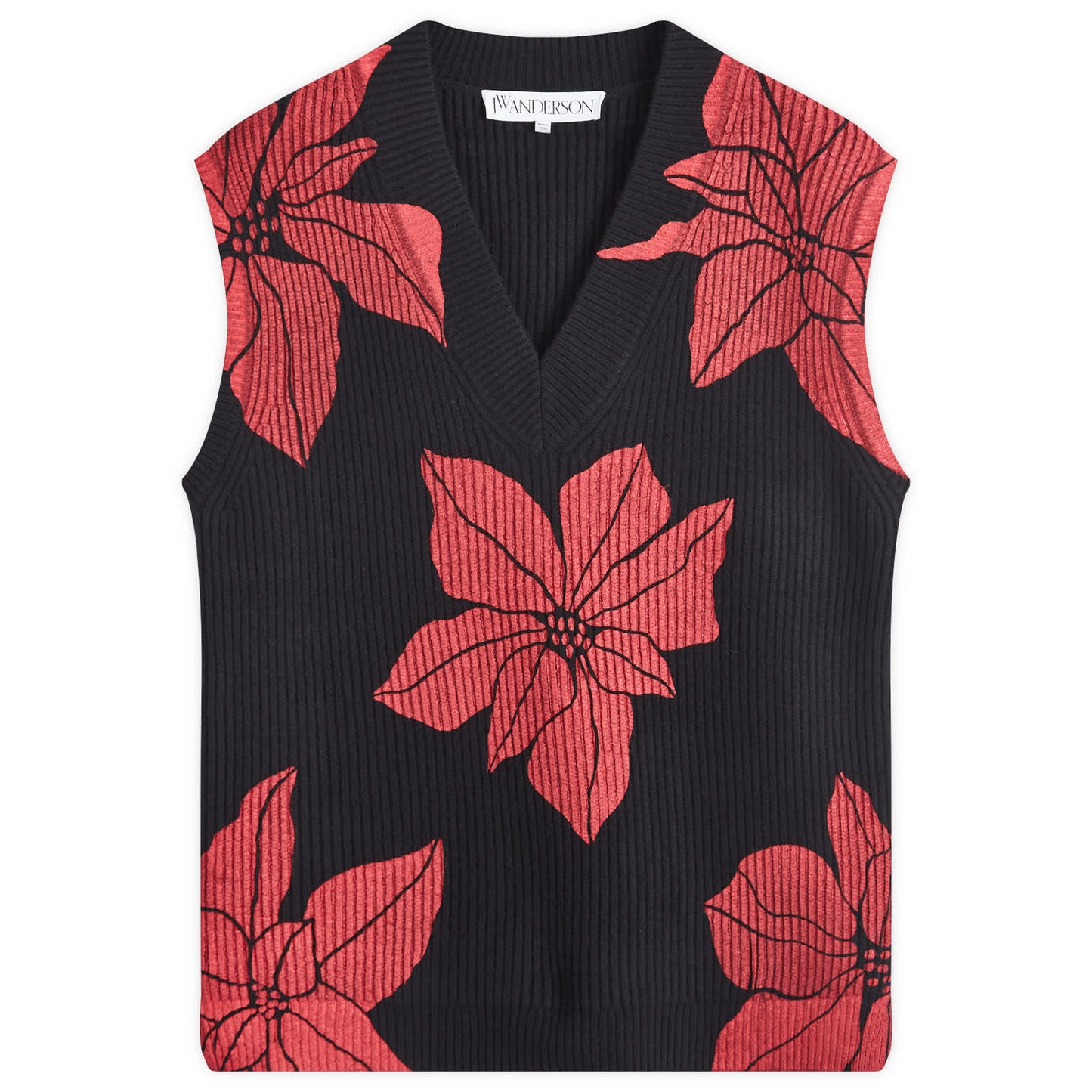 Printed V-Neck Vest