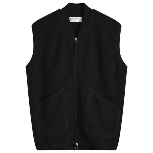 Wool Fleece Zip Waistcoat