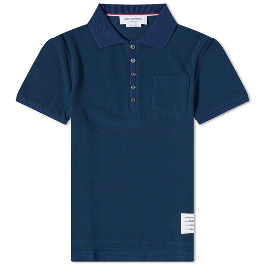 Pinstripe Micro Waffle Polo