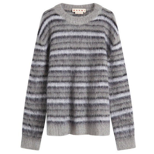 Mohair Stripe Knit Jumper