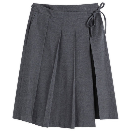 Pleats Wrap Skirt