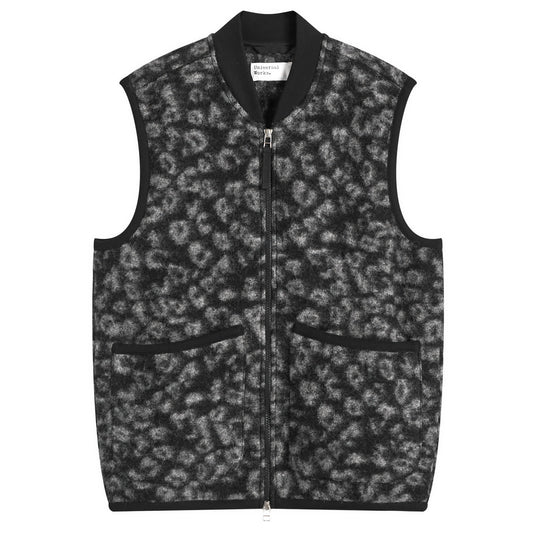 Leopard Wool Fleece Gilet