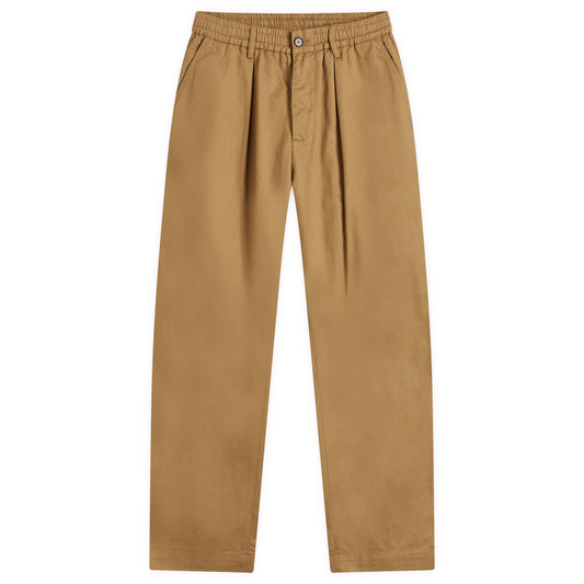 Twill Pleated Oxford Pants