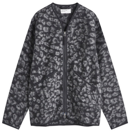 Leopard Wool Fleece Liner Jacket