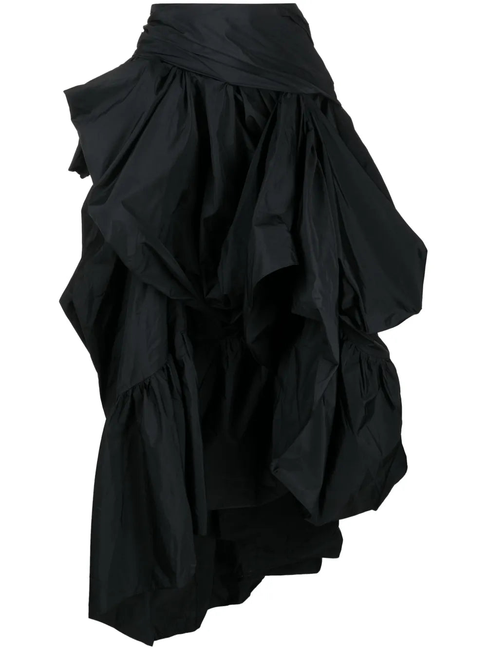 Asymmetric Tiered Maxi Skirt