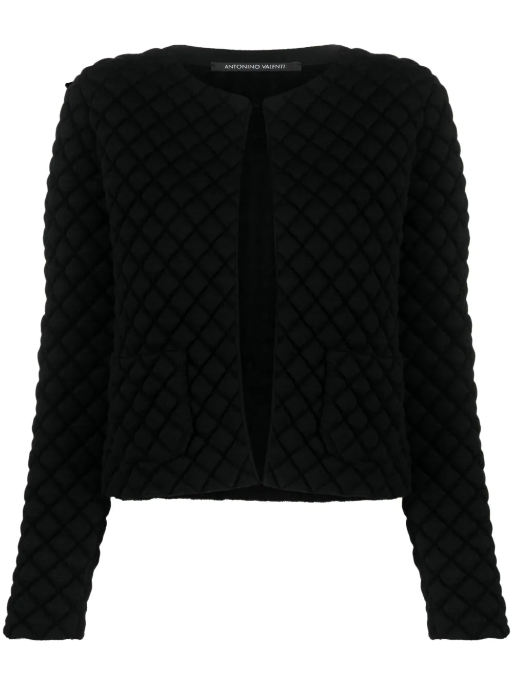 Naike Debossed Diamond-Pattern Jacket