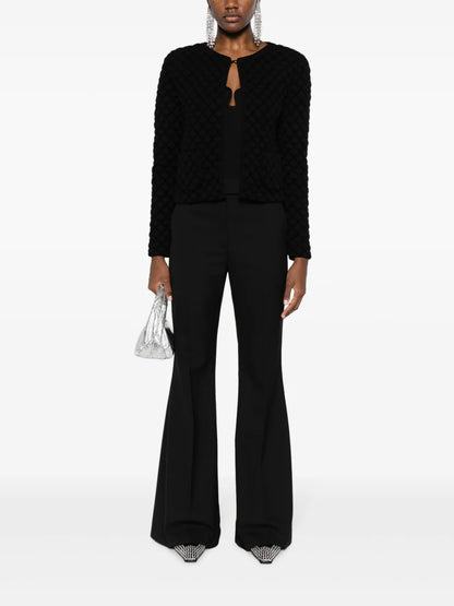 Naike Debossed Diamond-Pattern Jacket