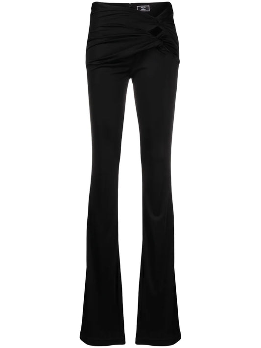 Knotted Flared Trousers