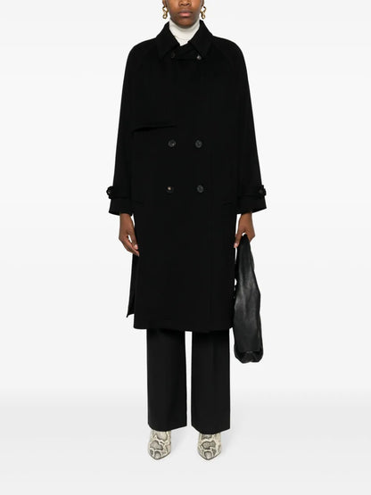 Double-Breasted Virgin-Wool Coat