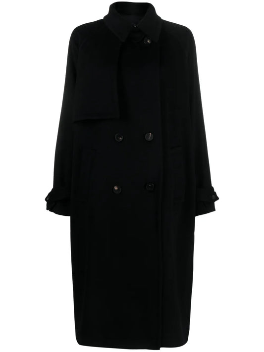 Double-Breasted Virgin-Wool Coat
