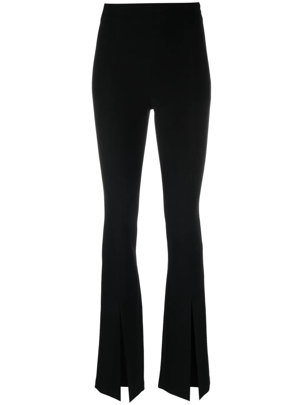 Flared Crepe Trousers