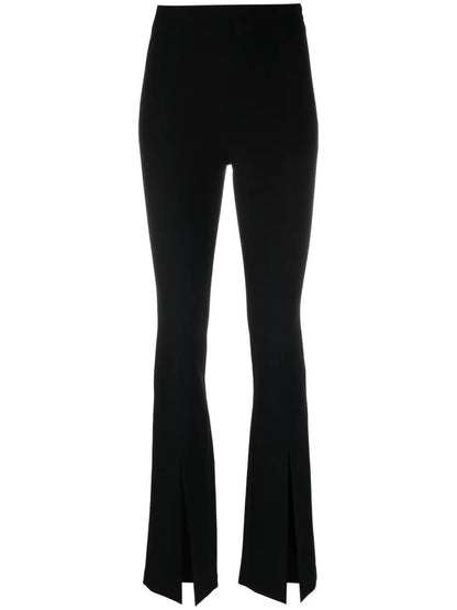 Flared Crepe Trousers