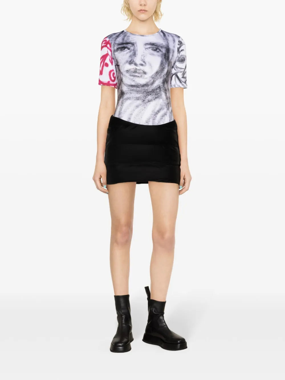 Puffer Trinity Latex Padded Miniskirt