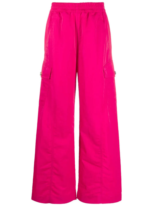 Wide-Leg Cargo Trousers