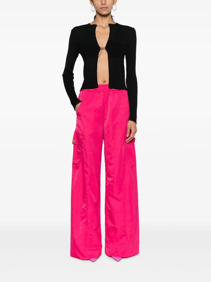 Wide-Leg Cargo Trousers