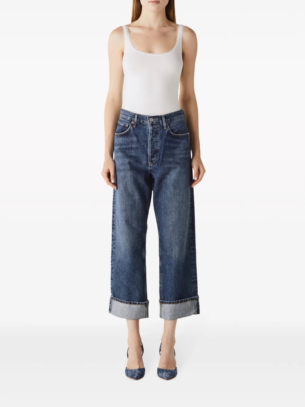Fran High-Rise Cropped Jeans