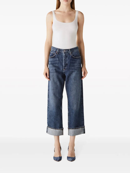 Fran High-Rise Cropped Jeans