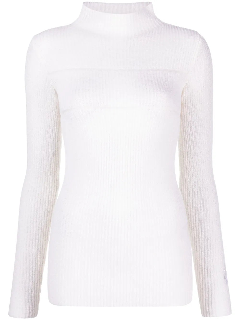 Mock-Neck Knitted Top