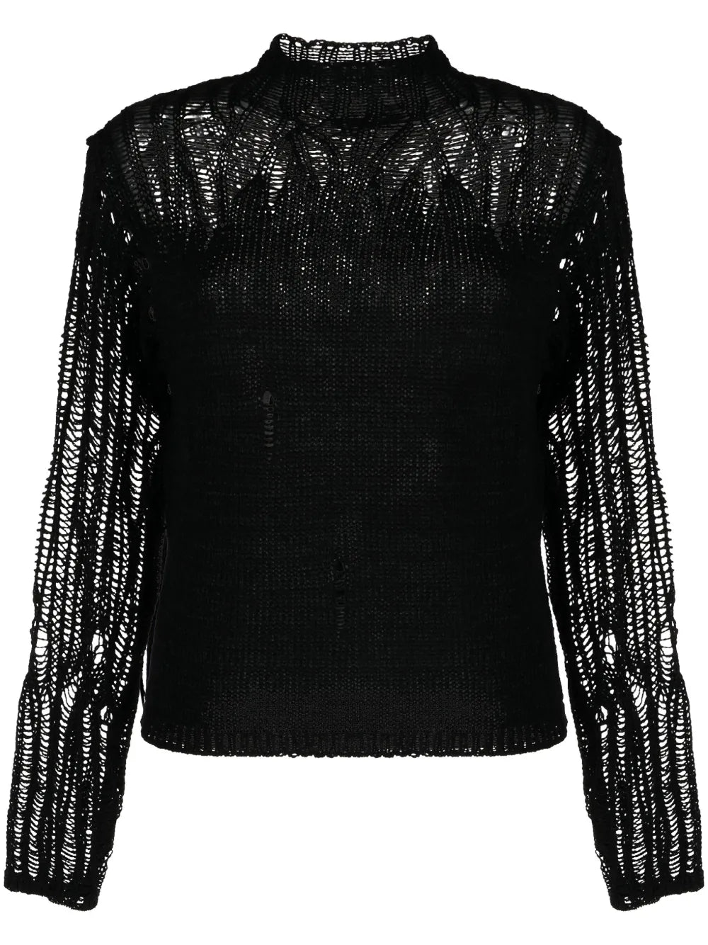 Mock-Neck Gradient-Effect Jumper