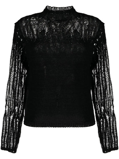 Mock-Neck Gradient-Effect Jumper