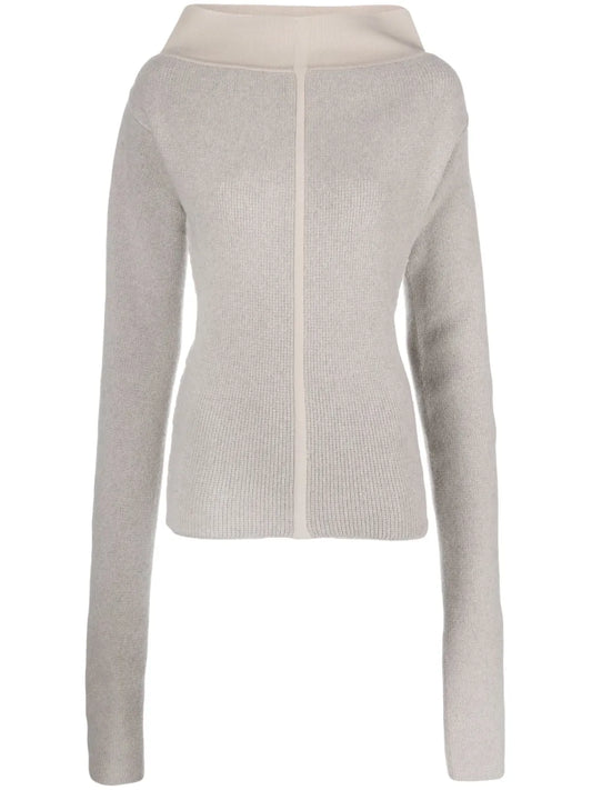 High-Neck Extra Long-Sleeves Jumper