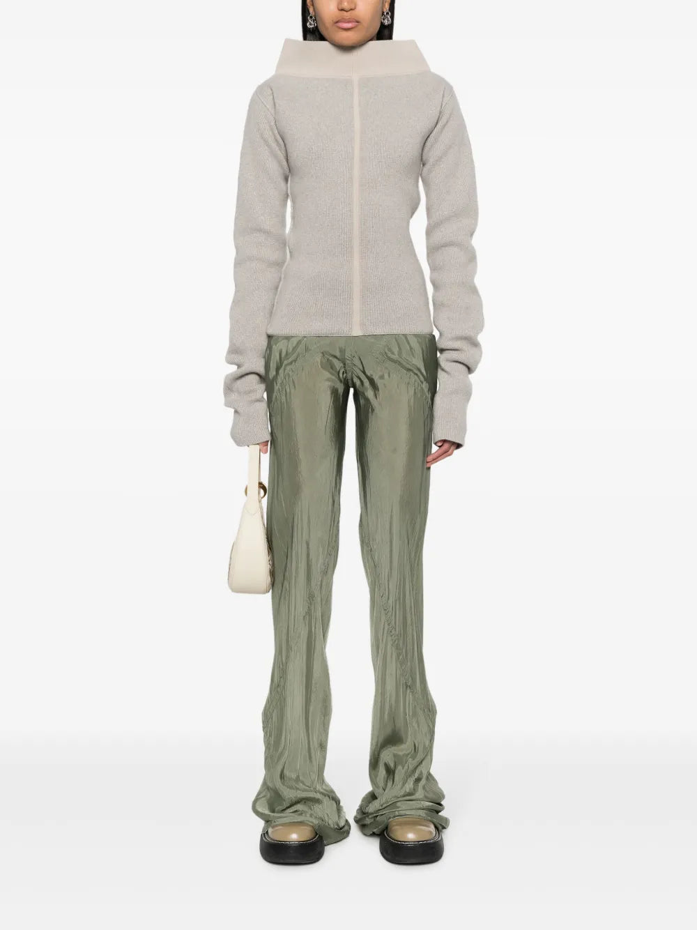 High-Neck Extra Long-Sleeves Jumper
