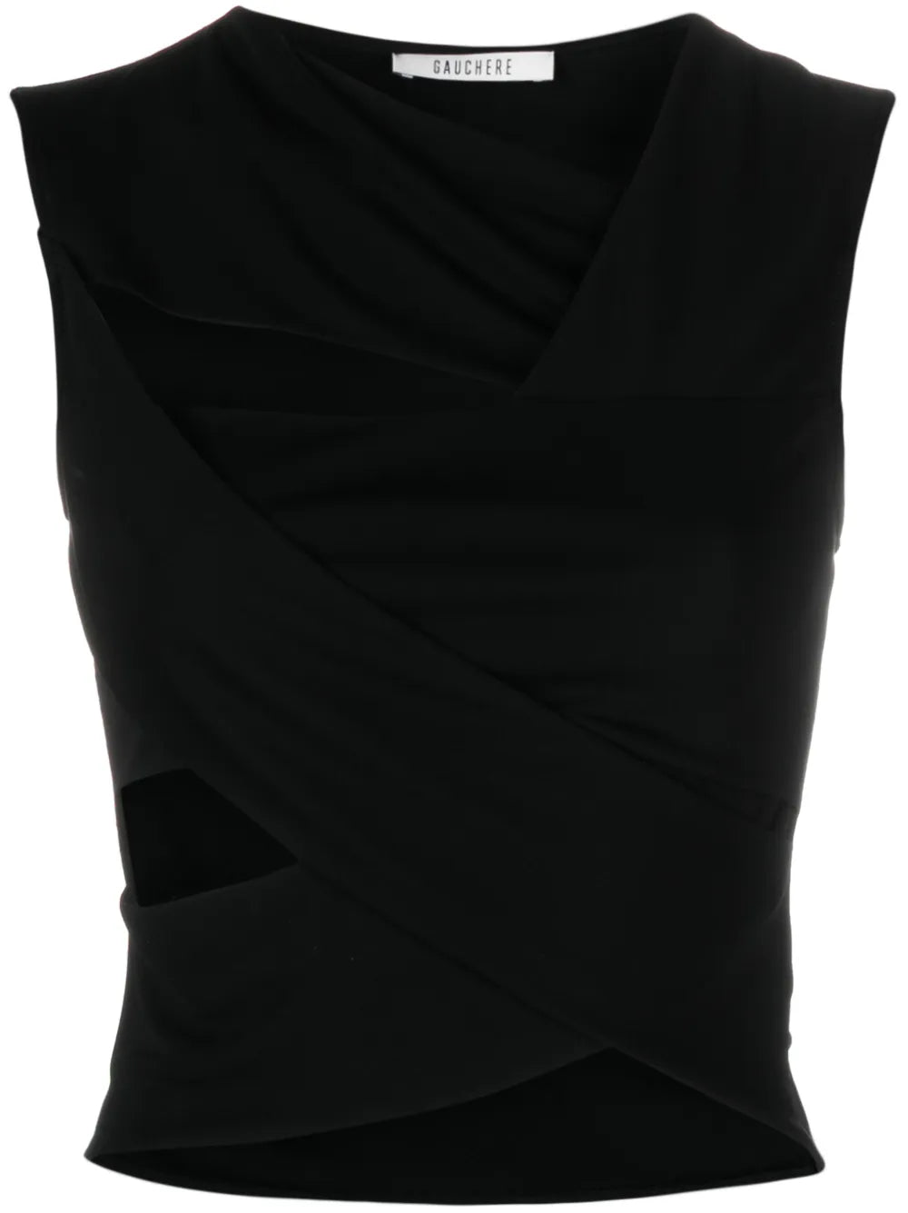 Asymmetric Cutout Crop Top
