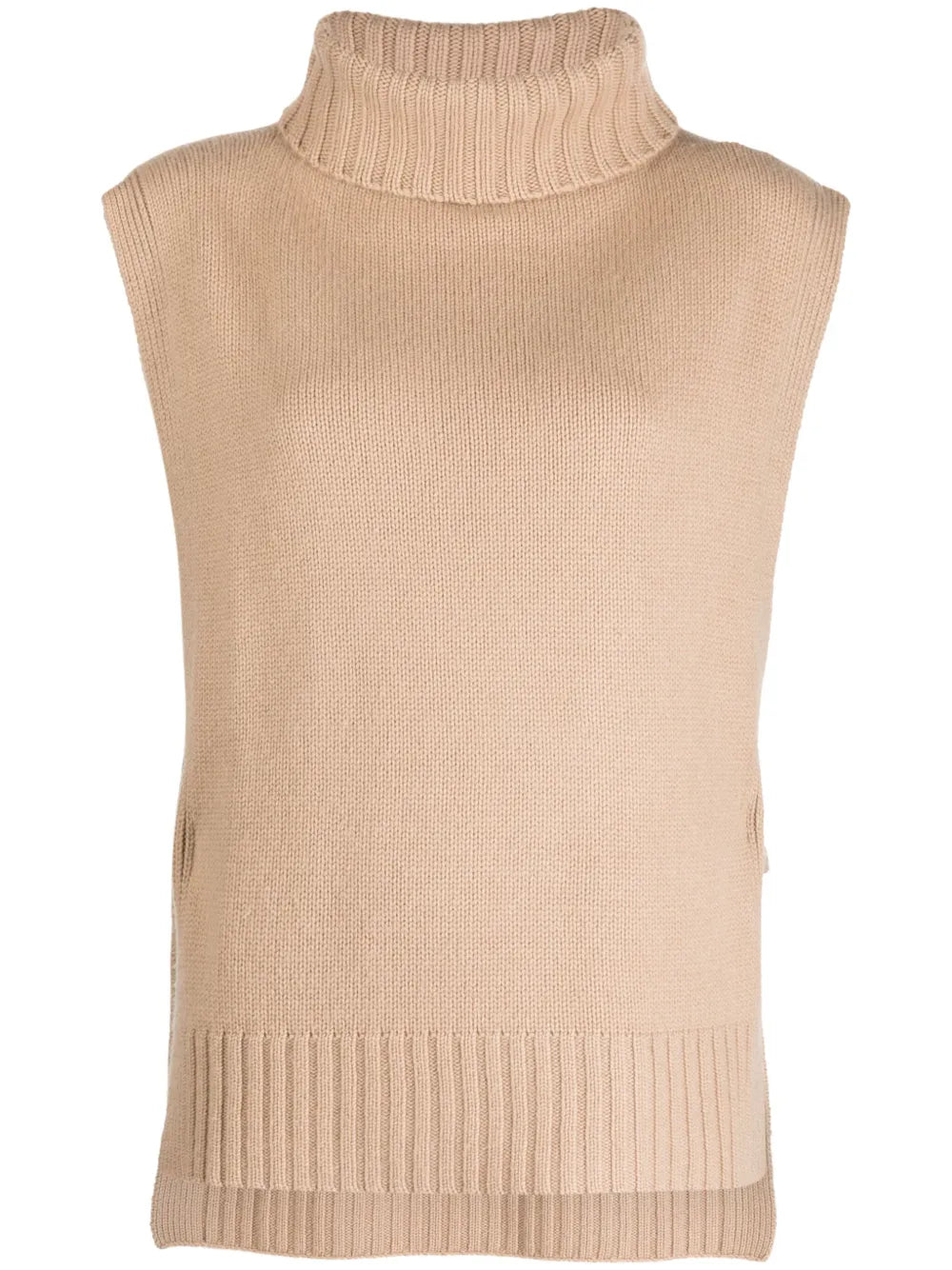 Roll-Neck Sleeveless Jumper