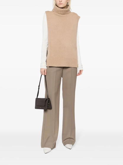 Roll-Neck Sleeveless Jumper