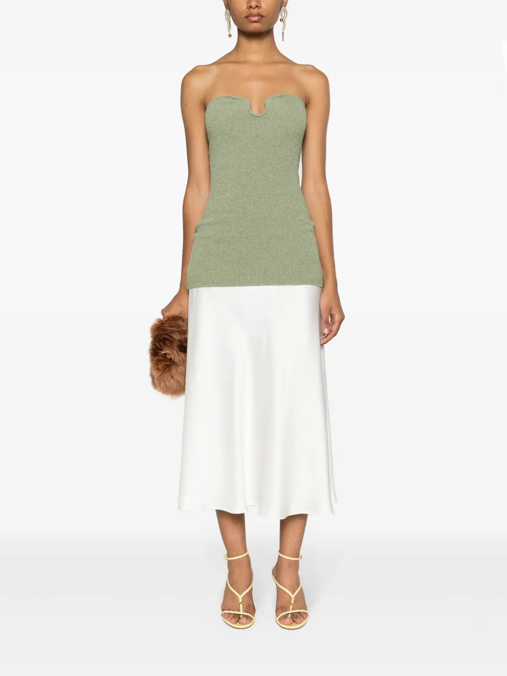 Erica Satin Midi Skirt