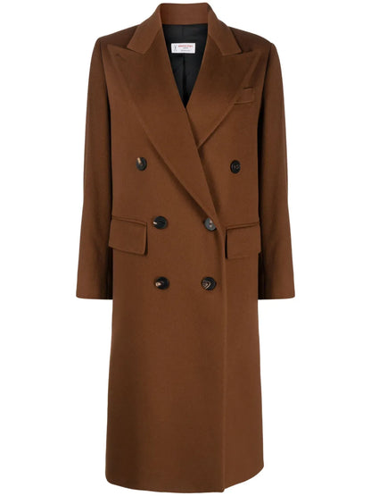 Double-Breasted Virgin-Wool Coat