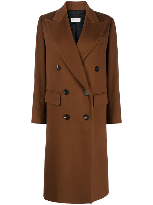 Double-Breasted Virgin-Wool Coat