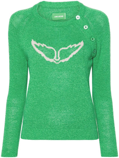 Regliss Wings-Intarsia Jumper