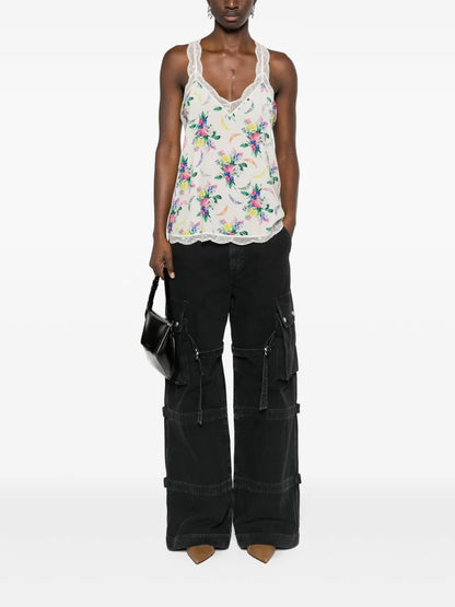 Chou Floral-Print Blouse