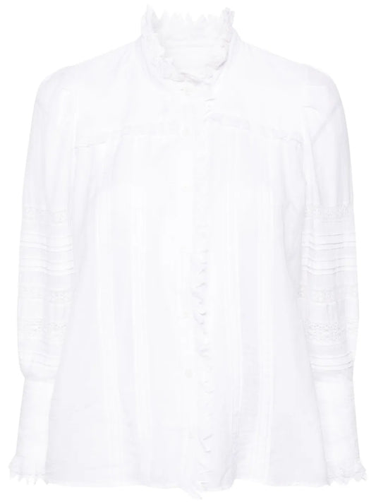 Trevy Pintuck-Detailing Shirt