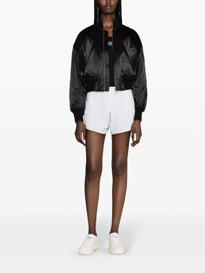 Logo-Charm Cotton Mini Shorts