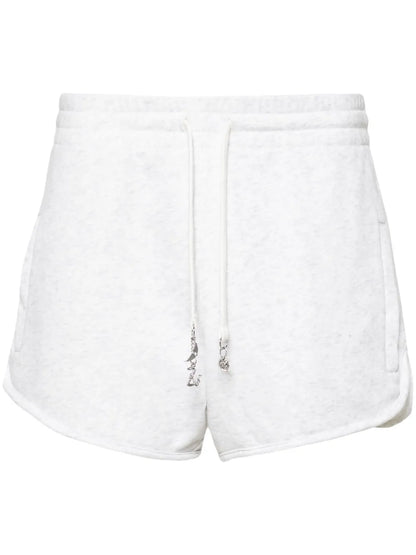 Logo-Charm Cotton Mini Shorts