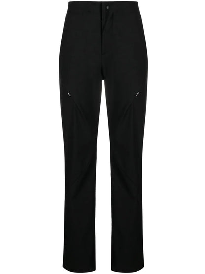 High-Waist Tapered-Leg Trousers
