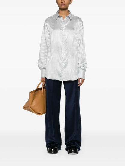 Flared Wool Trousers