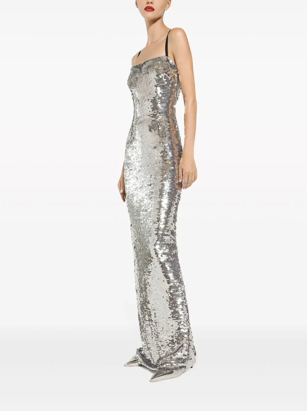 Sequin-Embellished Maxi Dress